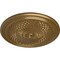 Ekena Millwork Trinity Ceiling Medallion (Fits Canopies up to 3"), Hand-Painted Pale Gold, 22"OD x 1 3/4"P CM22TNPAS - alternate 3